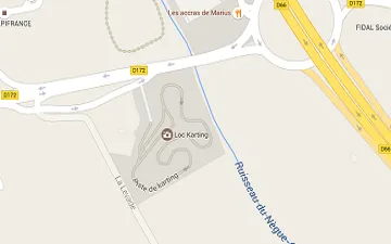 Carte et localisation du circuit Loc'karting près de Montpellier